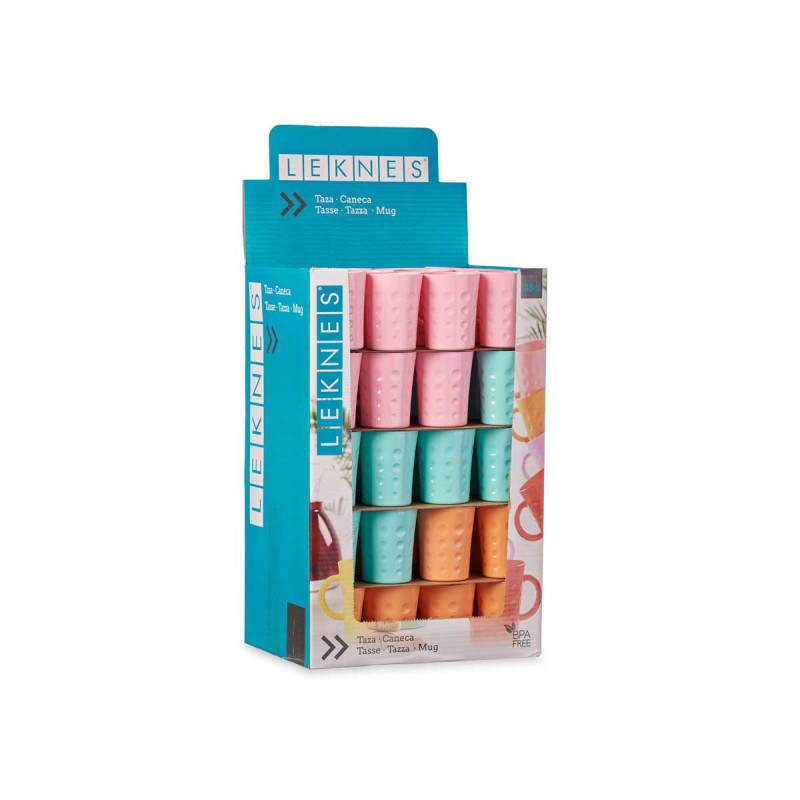 TAZA PLASTICO 300ML SURT 3 PASTELES
