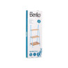 SCAFFALE A SCALA 3 RIPIANI BAMBU BLU