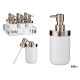 DISPENSER ARGENTATO BIANCO 350ML