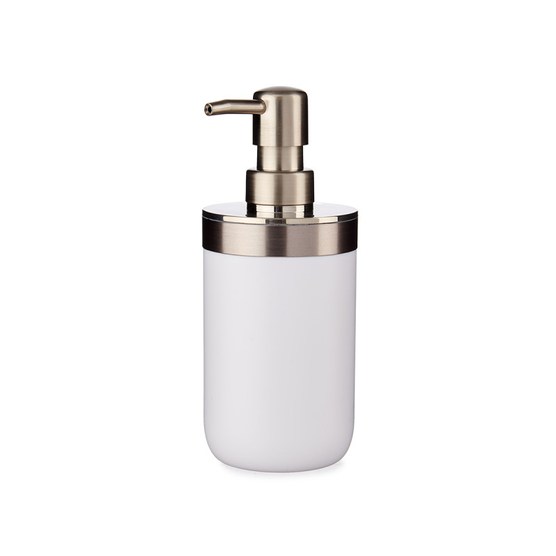 DISPENSER ARGENTATO BIANCO 350ML
