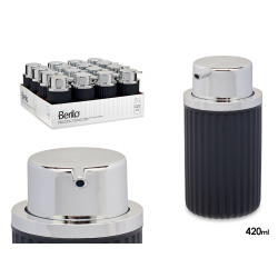 DISPENSADOR JABON PLASTICO 420ML ANTRACITA