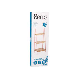 SCAFFALE A SCALA 3 RIPIANI BAMBU ROSA