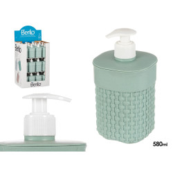 DISPENSER BAGNO PLASTICA 580ML VERDE MENTA