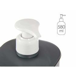 DISPENSADOR PLÁSTICO CASA DE BANHO 580ML ANTRACITE