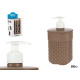 DISPENSER PLASTICA BAGNO 580ML MARRONE