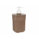 DOSIFICADOR PLASTICO BAÑO 580ML MARRON