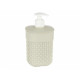 580ML BEIGE PLASTIC BATHROOM DISPENSER 
