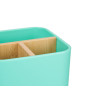 ORGANIZER QUADRATO 3 SCOMPARTI BAMBÙ MENTA