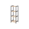 4 TIER SQUARE SHELF BAMBOO BLACK