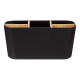 ORGANIZER OVALE 5 SCOMPARTI  BAMBÙ NERO
