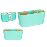 ORGANIZADOR OVALADO 5 HUECOS BAMBU MENTA