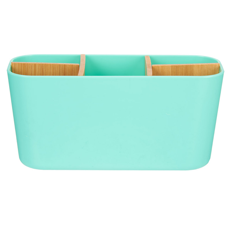 SQUARE ORGANISER 5 COMPARTMENTS BAMBOO MINT