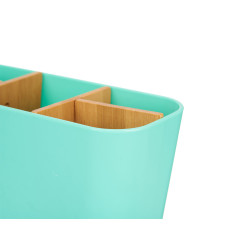 ORGANIZER OVALE 5 SCOMPARTI  BAMBÙ MENTA