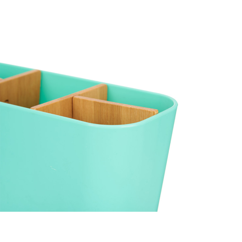 ORGANIZER OVALE 5 SCOMPARTI  BAMBÙ MENTA