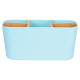 ORGANISEUR CARRÉ 5 COMPARTIMENTS BAMBOU BLEU