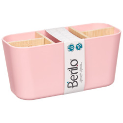 ORGANISEUR CARRÉ 5 COMPARTIMENTS BAMBOU ROSE
