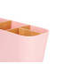 ORGANIZER OVALE 5 SCOMPARTI  BAMBÙ ROSA