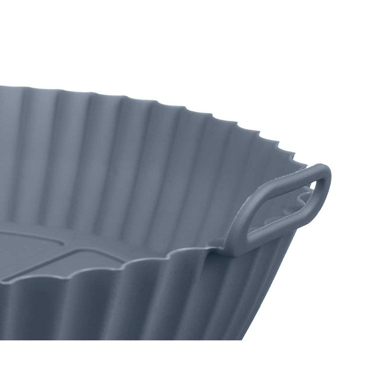 MOULE ROND FRITEUSE À AIR SILICONE GRIS