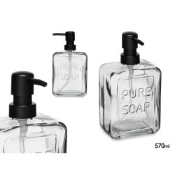 SOAP DISPENSER BLACK 570 ML
