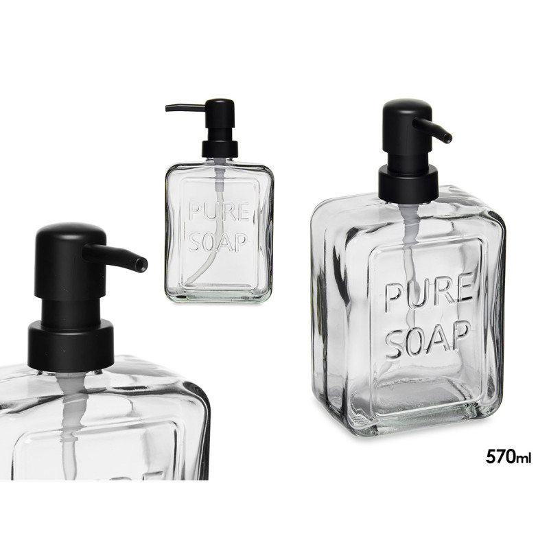 SOAP DISPENSER BLACK 570 ML