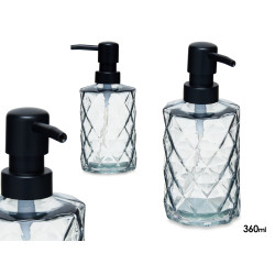 DISPENSER SAPONE NERO DIAMANTE  360 ML