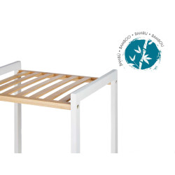 4 TIER SQUARE SHELF BAMBOO WHITE