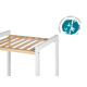 4 TIER SQUARE SHELF BAMBOO WHITE
