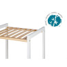 4 TIER SQUARE SHELF BAMBOO WHITE