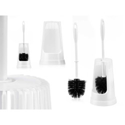 TALL TOILET BRUSH HOLDER WHITE BLACK