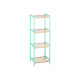 4 TIER SQUARE SHELF BAMBOO MINT