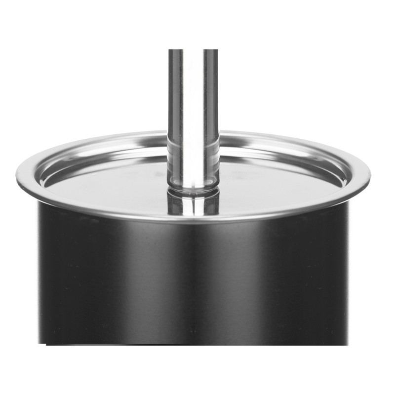 PORTE BALAI DE TOILETTE EN ACIER NOIR