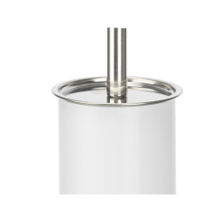 PORTE BALAI DE TOILETTE EN ACIER BLANC