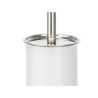 PORTE BALAI DE TOILETTE EN ACIER BLANC