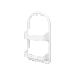 SCAFFALE A 2 ALTEZZE BIANCO GANCI  VENTOSE