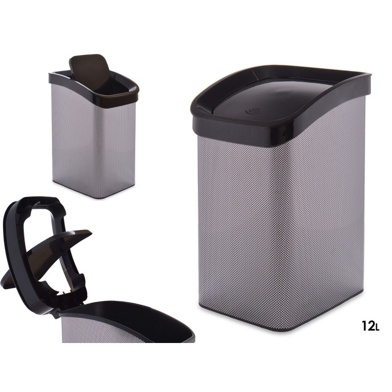 SPACE GREY PLASTIC SMART CLICK BIN LTR