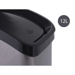 SPACE GREY PLASTIC SMART CLICK BIN LTR
