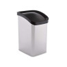 SILVER PLASTIC SMART CLICK BIN 23LTR