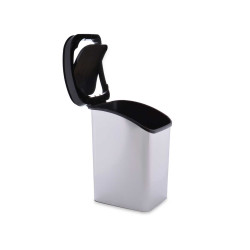 SILVER PLASTIC SMART CLICK BIN 23LTR