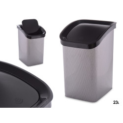 SPACE GREY PLASTIC SMART CLICK BIN LTR