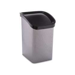 SPACE GREY PLASTIC SMART CLICK BIN LTR