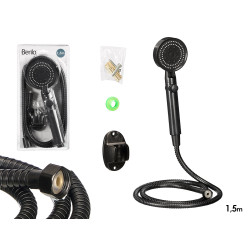 TELEFONO DUCHA MANGUERA 1,5M NEGRO