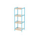 ESTANTE 4 PRATELEIRAS BAMBU AZUL 