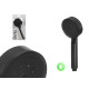 SOFFIONE DOCCIA NERO