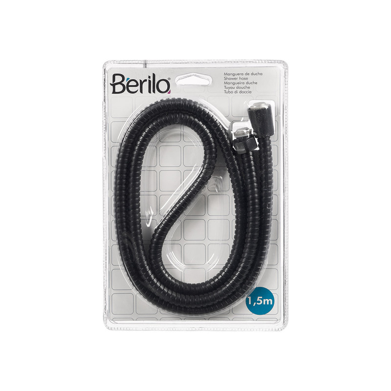 MANGUERA DUCHA 1,5M NEGRO