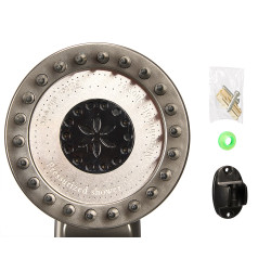 SHOWER HEAD SPIKES 1,5M HOSE BLACK