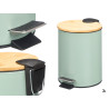 COUVERCLE BAMBOU POUBELLE METAL 3L MENTHE