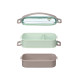 DOUBLE LAYER LUNCH BOX TPR HANDLE