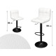 PADDED STOOL BACKREST WHITE