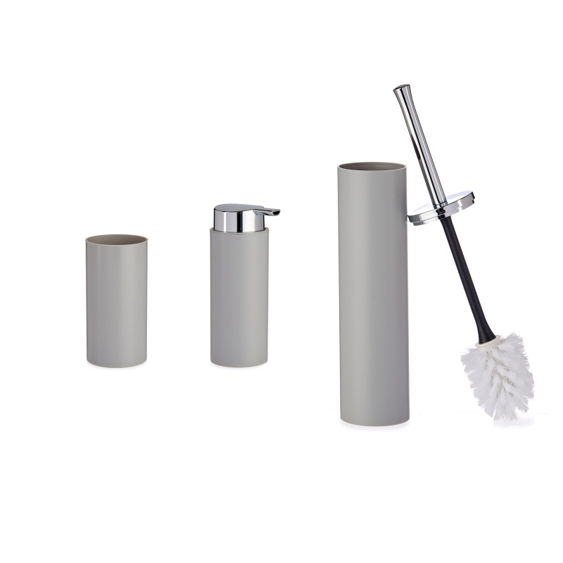 SET BAÑO 3 PZS GRIS