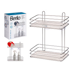 MENSOLA 2 ALTEZZA CROMO TRASPARENTE